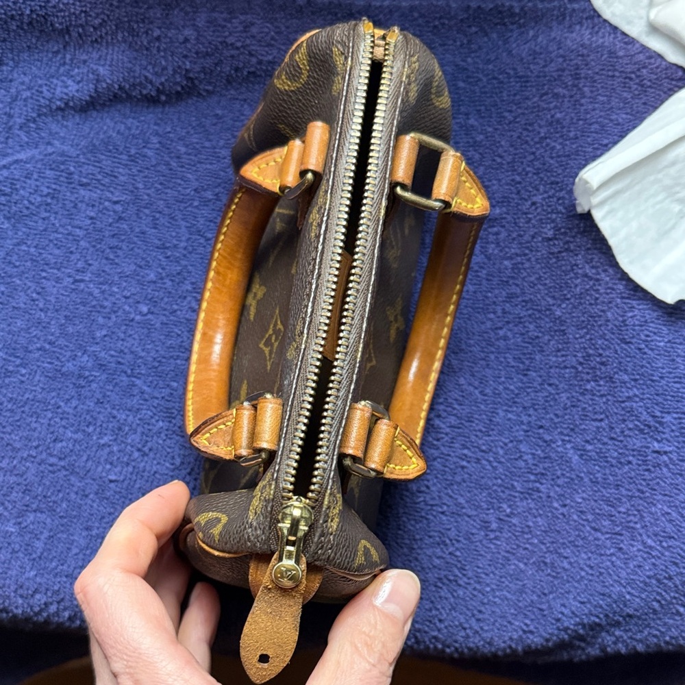 Louis Vuitton Brown and Tan Mini Monogram Bag - Picture 8 of 10